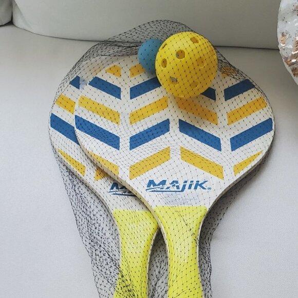 💃Beach Playground Majik 2 PlayerPaddle Ball Set Indoor or Outdoor Fun 2pc Set🌴 - Picture 6 of 7